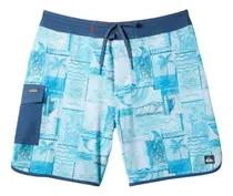 Comprar Boardshorts Playa Quiksilver Aqua Stamp Azul Hombre Aqmbs031