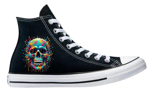 Tenis Converse Chuck Taylor All Star Bota Calavera 2n