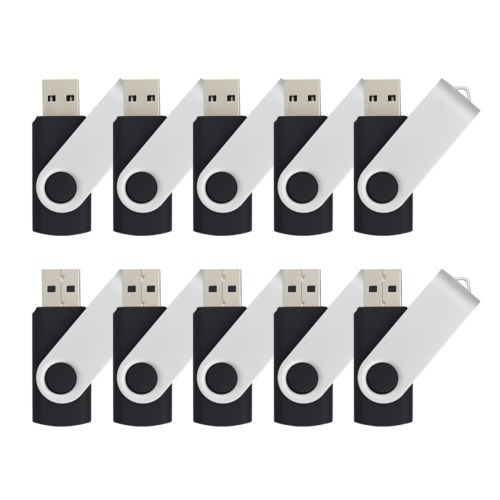 Lote De Diez Giratorio 1gb Usb 2,0 Unidades Flash Memoria Fl