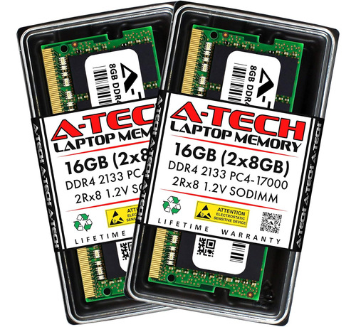 Memoria Ram A-tech, Módulo 2 X 8gb, 2133mhz, 1.2v, Ddr4