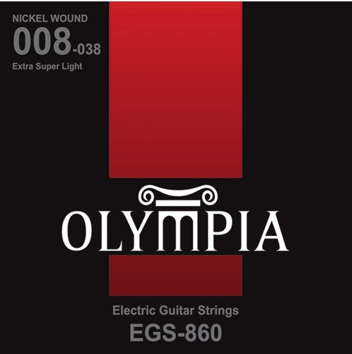 Encordado P Guit Electrica Olympia 08 Acero Nickel Egs