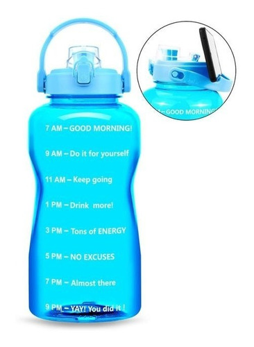 Botellas De Agua Motivacional 2 Litros Buildlife