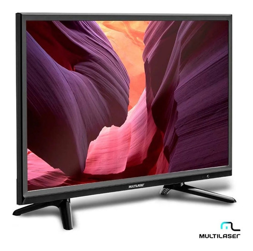 Tv Tela 24 Hd Multilaser Usb Hdmi Gravador + Conv. Digital