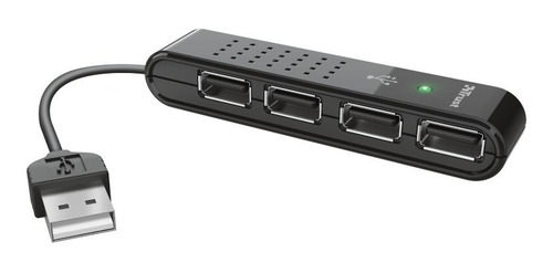 Adaptador Hub Usb 4 Puertos Usb 2.0 Vecco Mini Trust - 14591