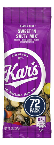 Kar's Nuts Original Sweet 'n Salty Trail Mix, Paquetes Indiv