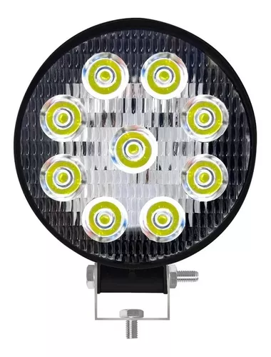 Par De Faros Auxiliares Redondo 4 Led 12w Off Road Auto Moto