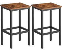 Comprar Taburetes De Bar, Juego De 2 Sillas De Bar Reposapiés,...