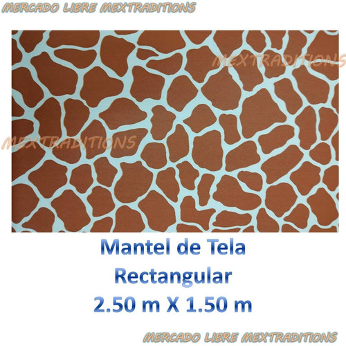 Mantel Jirafa 2 Piezas Animal Print Zoo De Tela 1.50m X 2.5m (Usado)