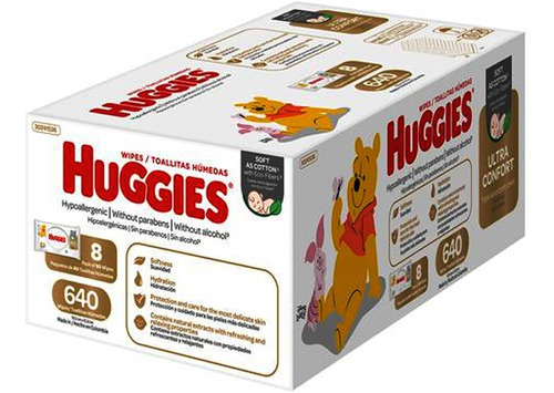 Toallas Huggies Ultra Confort 640u - Unidad a $1228