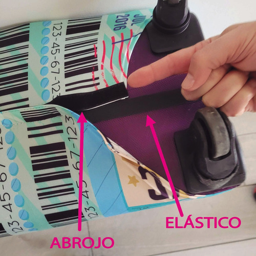 Kit Funda Cubre Valija Grande + Cuello Guarda Ropa Almohada Mapa Connect