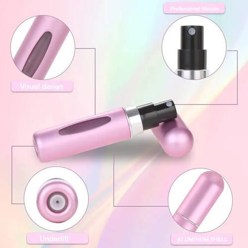 Mini Atomizador Para Botella De Perfume Spray 5ml
