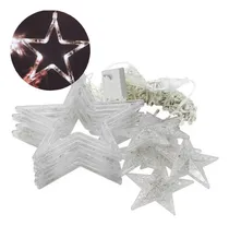 Comprar Luces Led Cascada De Estrellas Blanco Frío 4 Metros Navidad