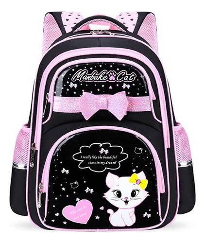 Mochila Para Niña Primaria Preescolar D Cuero Pu Impermeable