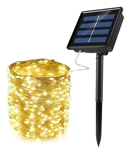 Guirnalda De Luces Solares Exterior Tira Led 12m 100 Led