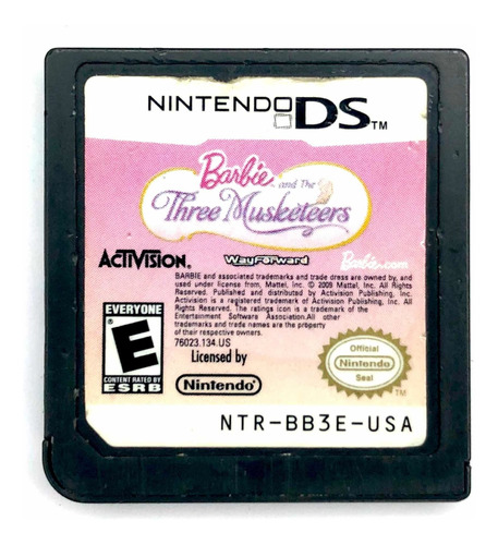 Barbie And The Three Musketeers - Juego Original Nintendo Ds