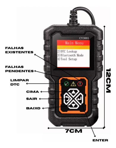 Scanner Automotivo Obd2 -tipo Launch,thinkdiag,autel,foxwell