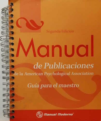 Manual De Publicaciones. Guia Para El Maestro