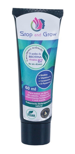 Crema Stop And Grow A Base De Biotina Crecimiento Capilar