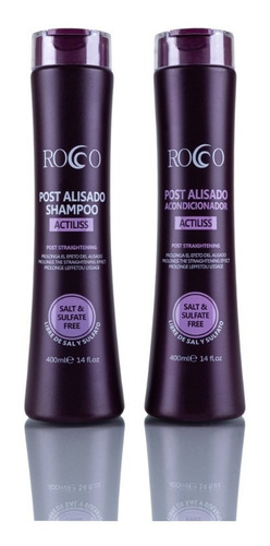 Rocco Shampoo + Acondicionador Post Alisado 400 Ml