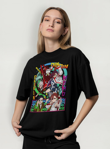 Playera Unisex Estampado Anime Dan Dan Dan Turbo Abuela