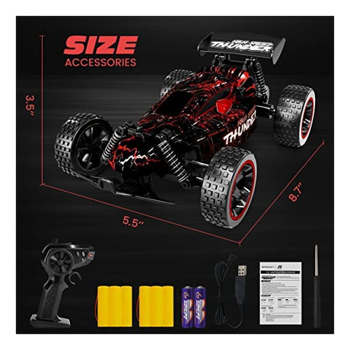 Juguete A Control Remoto Tecnock Buggy Rojo1