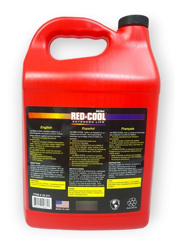 Refrigerante De Color Rojo Anti - Rust (galon)