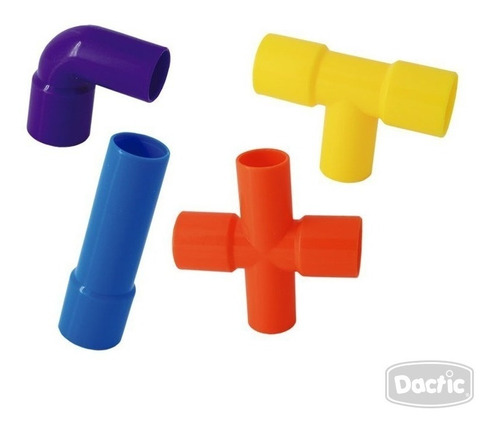 Juego Tubos Conectores Dactic 40 Pzas 