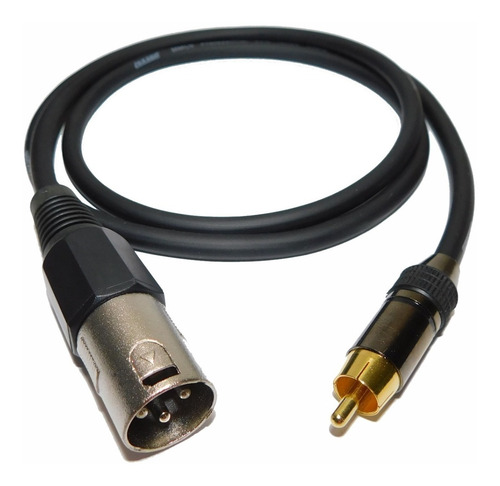 Cable Adaptador 2 Canon Xlr Machos A 2 Rca Macho 1mts