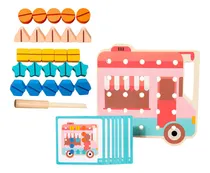 Comprar Wooden Shape Nut Color Cognitive Toy Montessori For Car