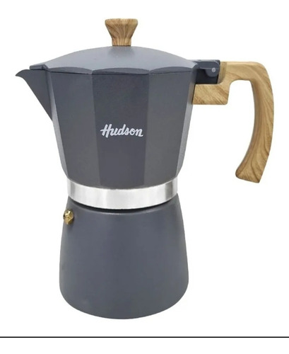 Cafetera Hudson Gris Italiana 9 Pocillos Tazas