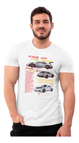 Playera Estampada Para Hombre Estilo Porsche 911 Gt3