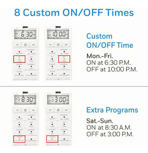 Honeywell Daysmart 7-day In-wall Digital Timer Switch, Door