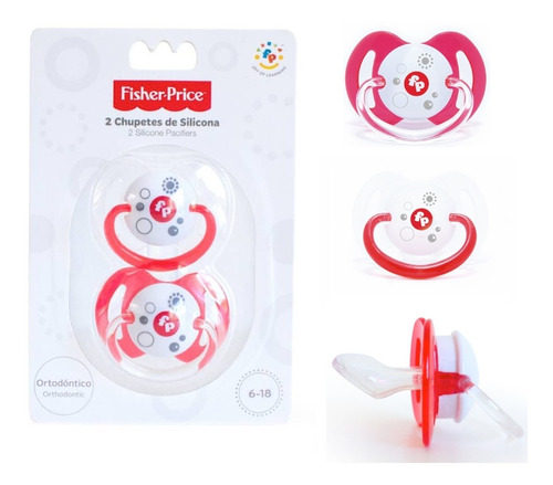 Chupete Fisher Price Tetina Silicona Ortodóntico X 2 Unds