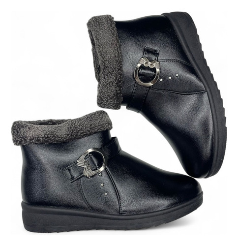 Botín Con Chiporro Zapatos Señora Otoño Invierno Bota