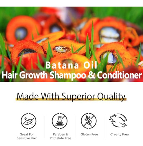 Set De Shampoo Y Acondicionador Con Aceite De Batana Shampoo