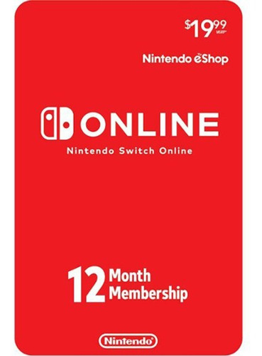 Código Nintendo 1 Año Eshop  Online Nintendo Switch