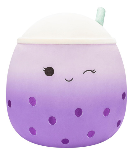 Peluche Squishmallows Popelina Morado Boba Tea