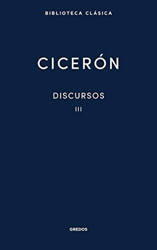 Discursos Iii Ciceron Td Gredos