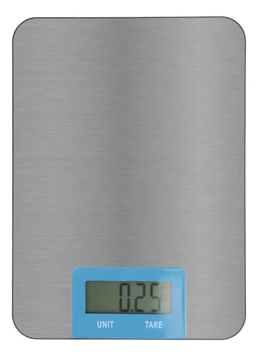 Balança Digital Culinaria Alta Precisão Inox Até 15kg Capacidade Máxima 15 Kg Cor Azul