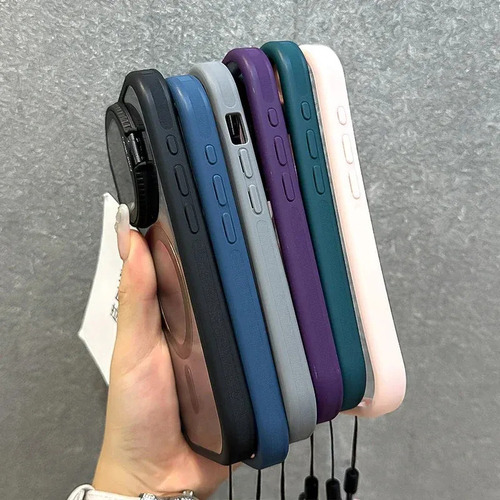 Capa Magsafe Para iPhone Com Protetor De Câmera E Alças,