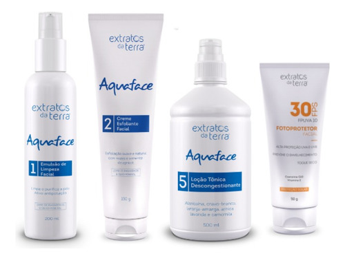 Kit Limpeza De Pele Básico C/ Fps 30 - Extratos Da Terra