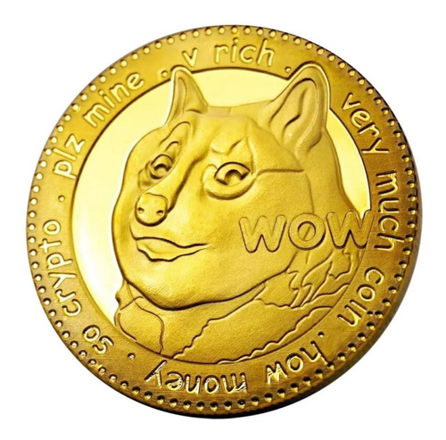 Dogecoin Moneda Coleccion Metalica / Capsula (entrega Inmedi