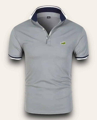 Lacoste Remera Polo Gris, Muy Buen Género, Excelente Calidad