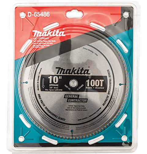 Hoja Sierra Ingletadora Makita D-65486, 10 PuLG, 100 T, Cort