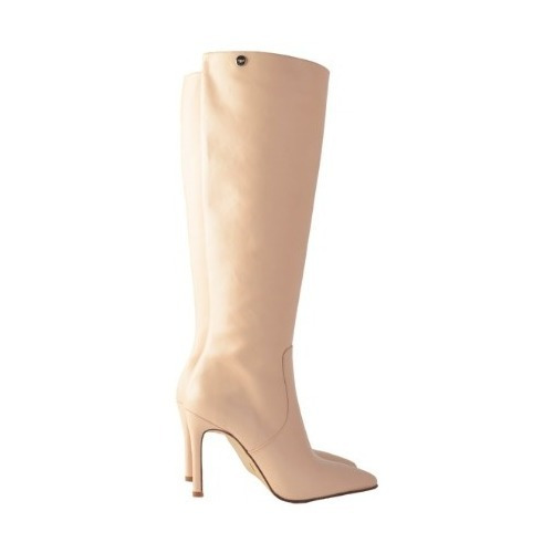 Botas Caña Alta Taco Alto De Mujer De Cuero Zaira - Ferraro