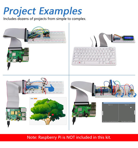 Kit Freenove Para Raspberry Pi 5/4b/3b+ 223 Artículos