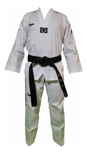 Kimono Dobok Uniforme Taekwondo Canelado Adulto Mkl Frete