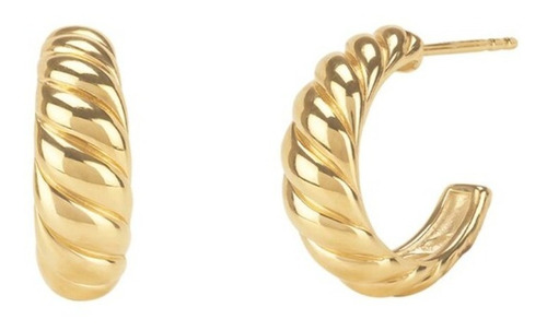 Aros Plata 925 Enchapados Oro 18k