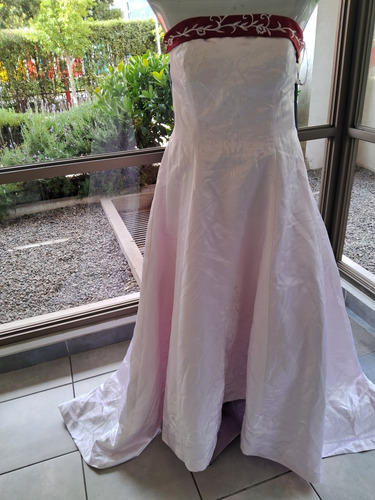 Vestido Novia Talla M Ajustable Espalda 