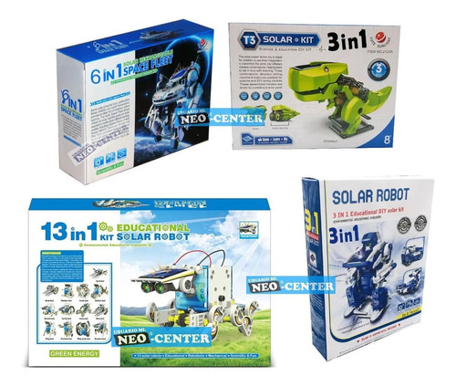 Pack Robot Solar 13en1 + 6en1 + 3en1 Dinobot + 3en1 Scorpion